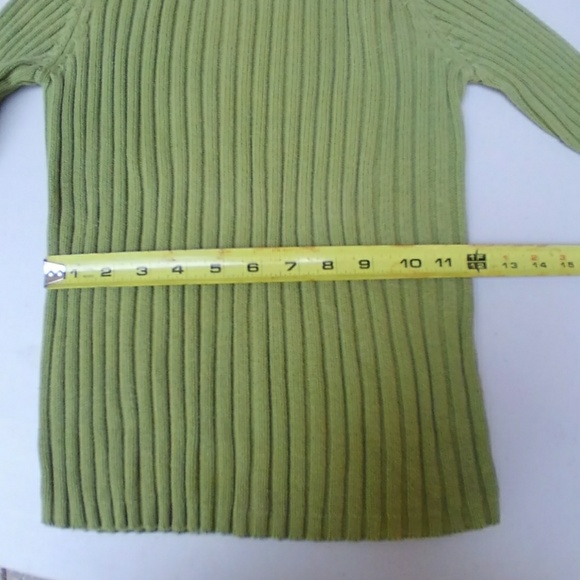 American Eagle Outfitters green ribbed sweater - Picture 5 of 8